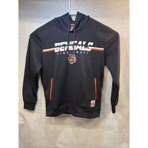 Cincinnati Bengals Hoodie Sweatshirt Men's Size‎ LARGE Black NFL Team Apparel